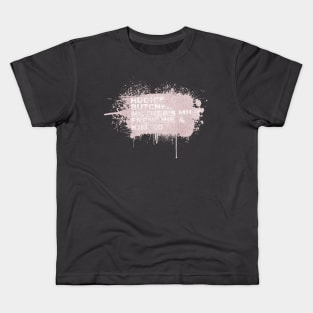 Roll Call (Pink and White) Kids T-Shirt